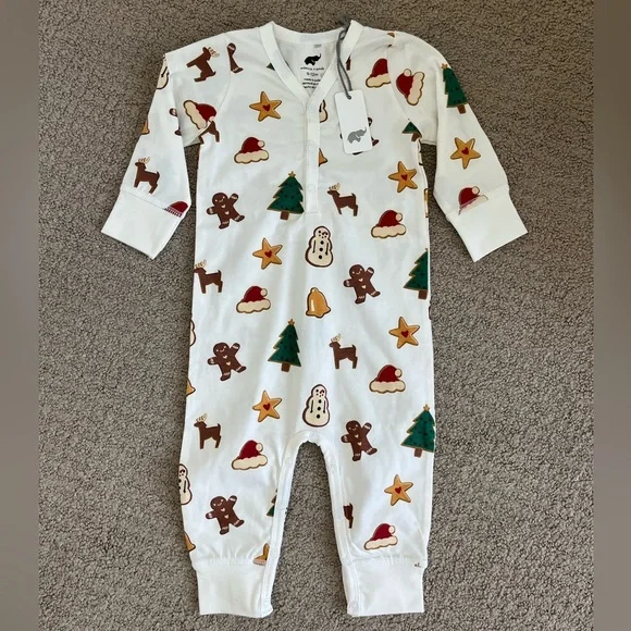 Monica & Andy Christmas Holiday Cookies On The Go One Piece Baby Size 9-12M New - Picture 2 of 8